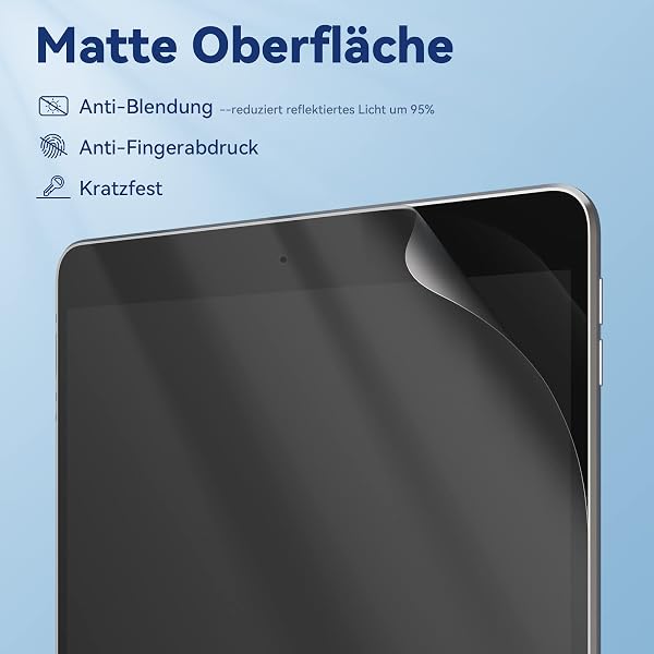 [2 Stück]Like Paper Folie Kompatibel mit iPad Air 3 10,5 Zoll 3. Gen. (2019) & iPad Pro 10,5 (2017), Papierfolie Displayschut - 4