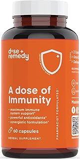 A Dose of Immunity Quercetin with Vitamin C and Zinc, Vitamin D, 500mg Quercetin Bromelain with Echinacea & B Vitamins, Lu...