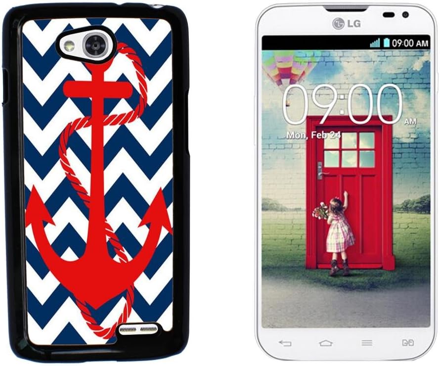 chevron anchor boat Hard Plastic and Aluminum Back Case for LG Optimus L90