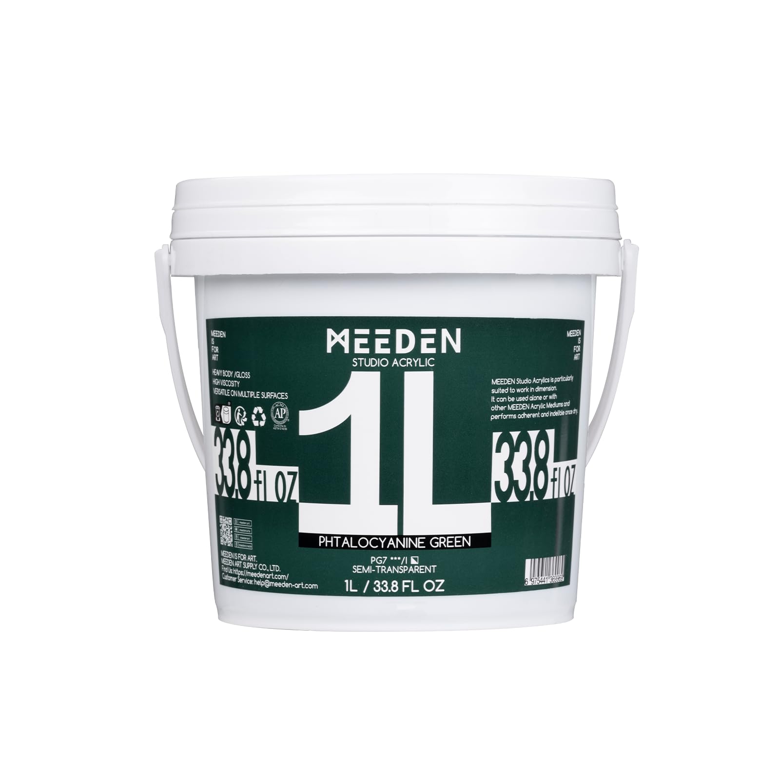 MEEDEN Phtalocyanine Green Acrylic Paint