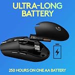 Logitech G305 Lightspeed Wireless Gaming Mouse, Hero Sensor, 12,000 DPI, Lightweight, 6 Programmable Buttons, 250h Battery, On-Board Memory, Compatible with PC, Mac - Blue