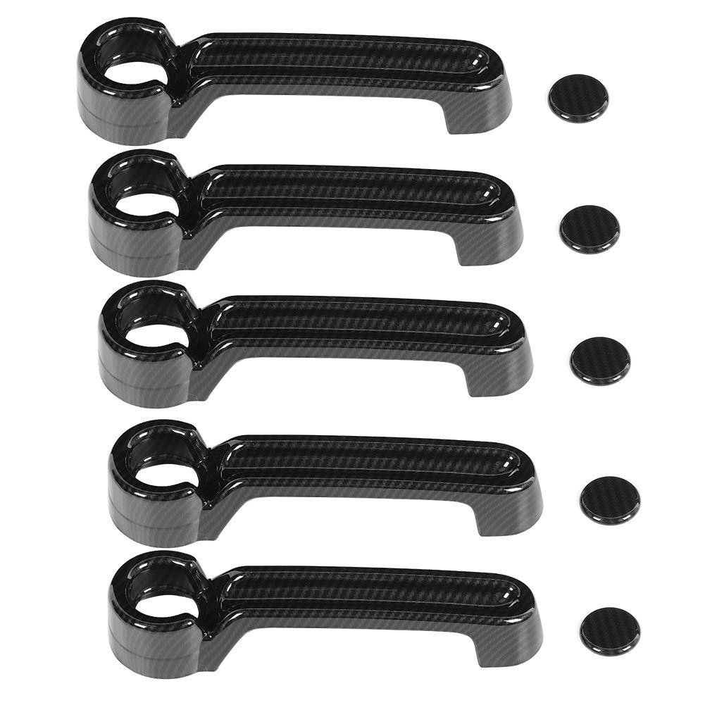 aqxreight Carbon Fiber ABS Zewnętrzne Klamki do Drzwi dla JK