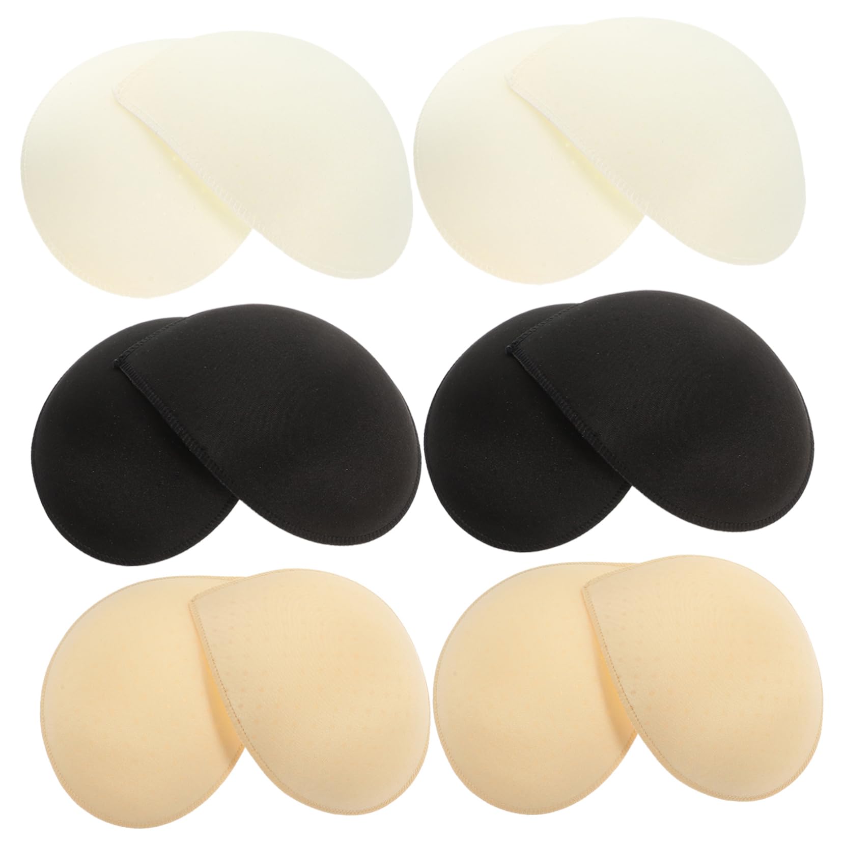 BESPORTBLE Almohadillas Para Sostenes De Inserciones De Tazas Para Bikini Yoga Y Deporte Blanco Negro Y Transpirables Antideslizante Reutilizables