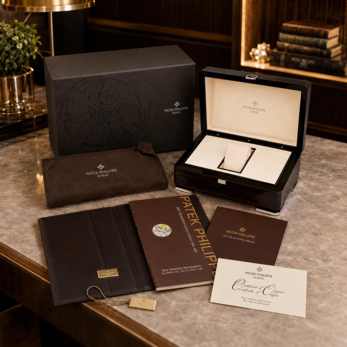 Scatola Orologio in Legno Custodia Orologio Singola con Cuscino Morbido e Fodera Morbida Superficie Testurizzata Uso Quotidiano per Patek Philippe Calatrava