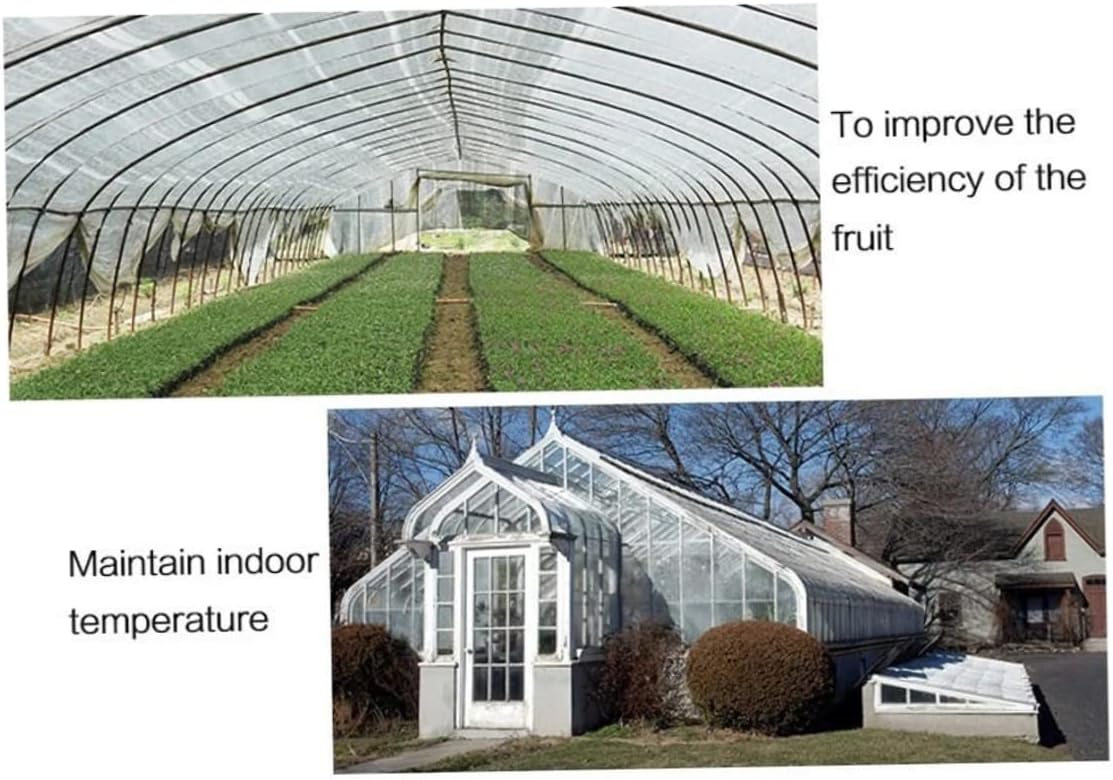 Aluminet Shade Cloth 9.8x13.1ft Mesh Reflective Greenhouse Shading Net UV Resistant Sunblock Shade Cloth for Flowers Plants Patio Garden Silver