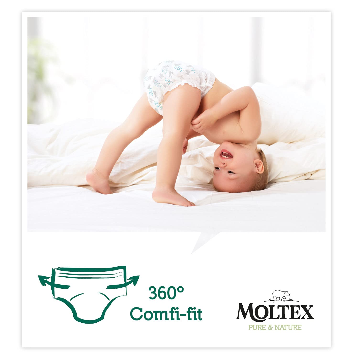 Moltex Pure & Nature Pants Ecologici Taglia 5 (9-14 kg) - 80 Pants (4 Sacchetti da 20 pezzi)