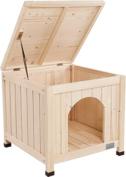 Amazon | petsfit 犬小屋 猫小屋 ペットハウス 【天然木 安全