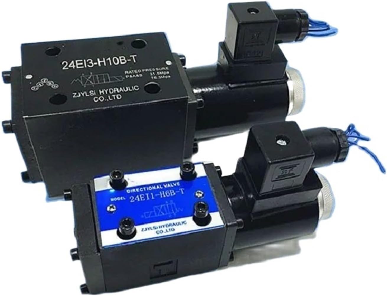 1pcs Two-Position Four-Way Single Solenoid Directional Control Valve for Hydraulic Systems 24EI1/24EI3-H6B-T 24BI1/EI1-H10B-T(24BO-H6B-T)