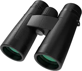 SVBONY Binóculo SV202 10 x 42 ED atualizado, binóculos com lentes objetivas de dispersão extra baixa para observação de pássaros, sistema óptico BAK4 e FMC, ângulo de visão amplo de 8° + amplo ângulo