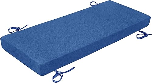 Focuprodu Cojín de banco de 42 pulgadas, cojines para muebles de patio, cojines de ventana duraderos antideslizantes personalizados para silla
