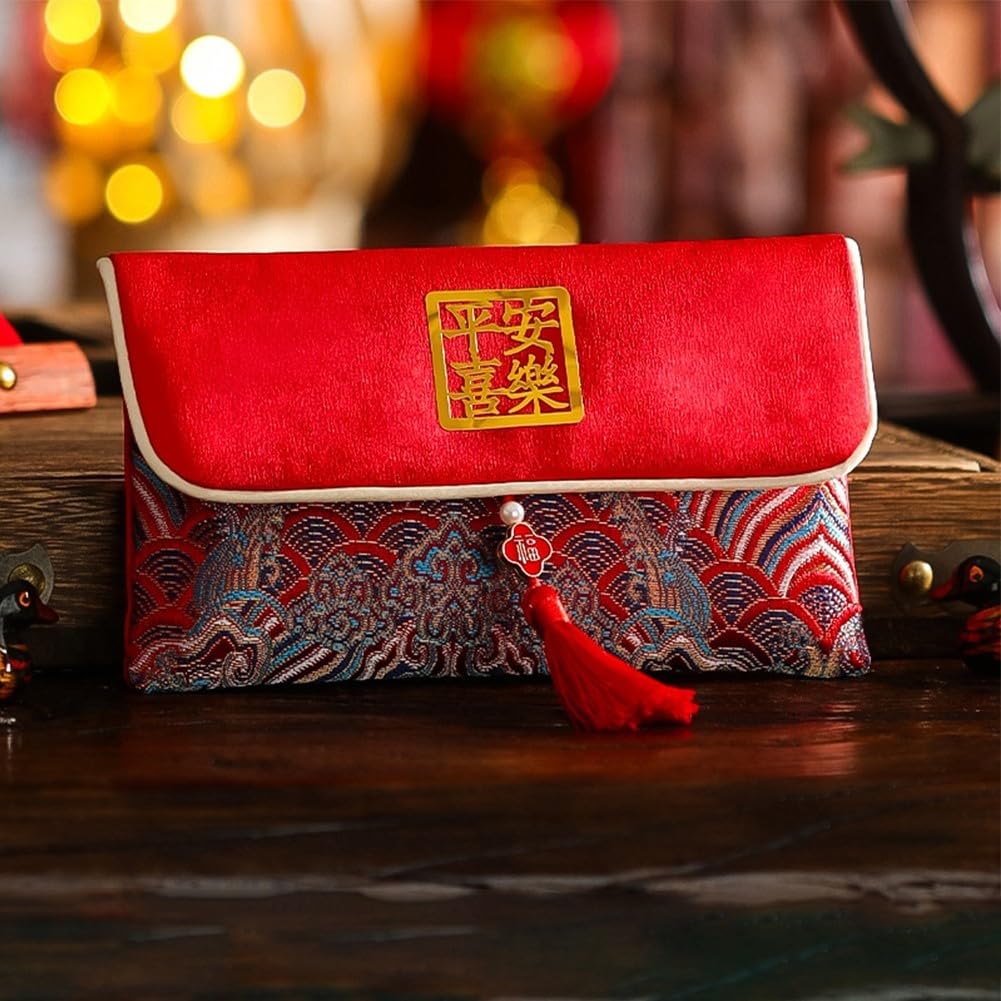 Buste Rosse di Seta Cinese Hong Bao per Capodanno Lunare Festa di Primavera