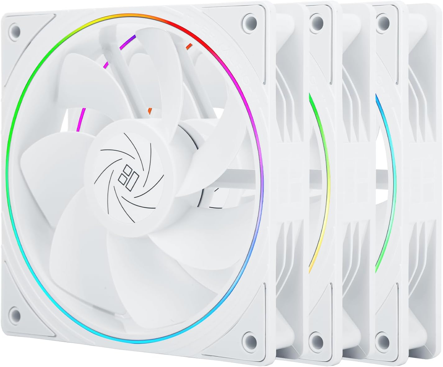 Thermalright TL-S12RW X3 CPU 120mm White Computer Cooler, Fine Aperture ...