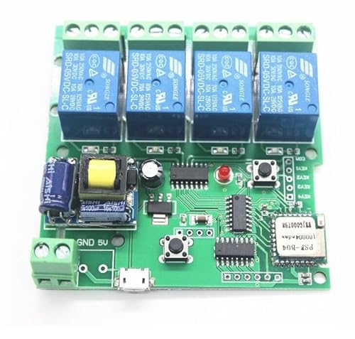 Minh NAM Tool Part for AC 220V Switch Relay Delay Module 4-Way Control for Smart Home L89