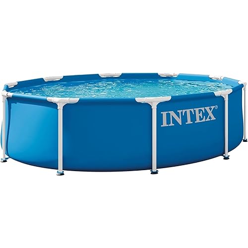 INTEX 28200EP 10Ft X 30In Metal Frame Above Ground Swimming Pool, Pool Only (Pump Not Included)