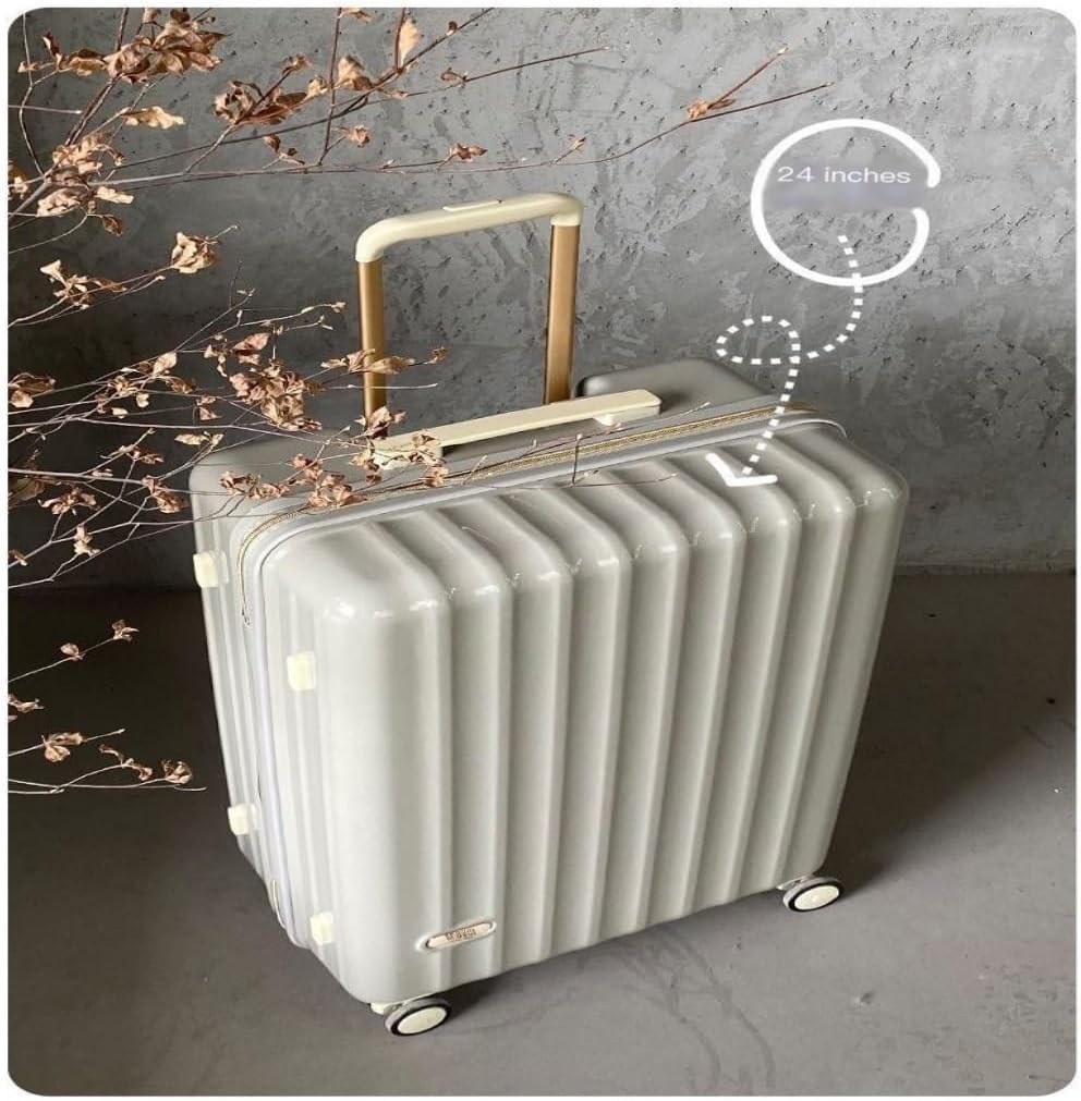 [DDQDG] スーツケース 20 インチ搭乗スーツケース、男性と女性のスーツケーストロリーケース、サイレントホイール超軽量スーツケ