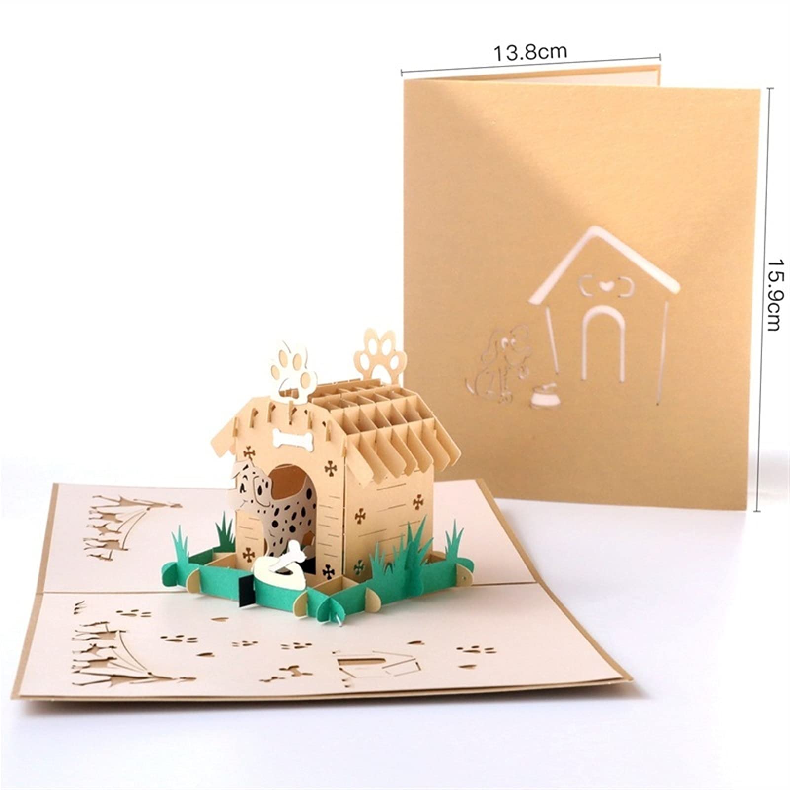 Geburtstagskarten Geburtstagskarten 3D-Pop-Up-Karten Netter Hund-Geburtstagskarten für Dankeschön-Begrüßung Erstaunliche Geschenke für Kinder, Familie, Freunde Geburtstagskarte