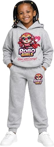 ROBO GIRLS Grey Tracksuits Set