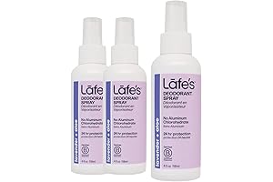 Natural Deodorant | Aluminum Free Spray For Sensitive Skin | Infused with...