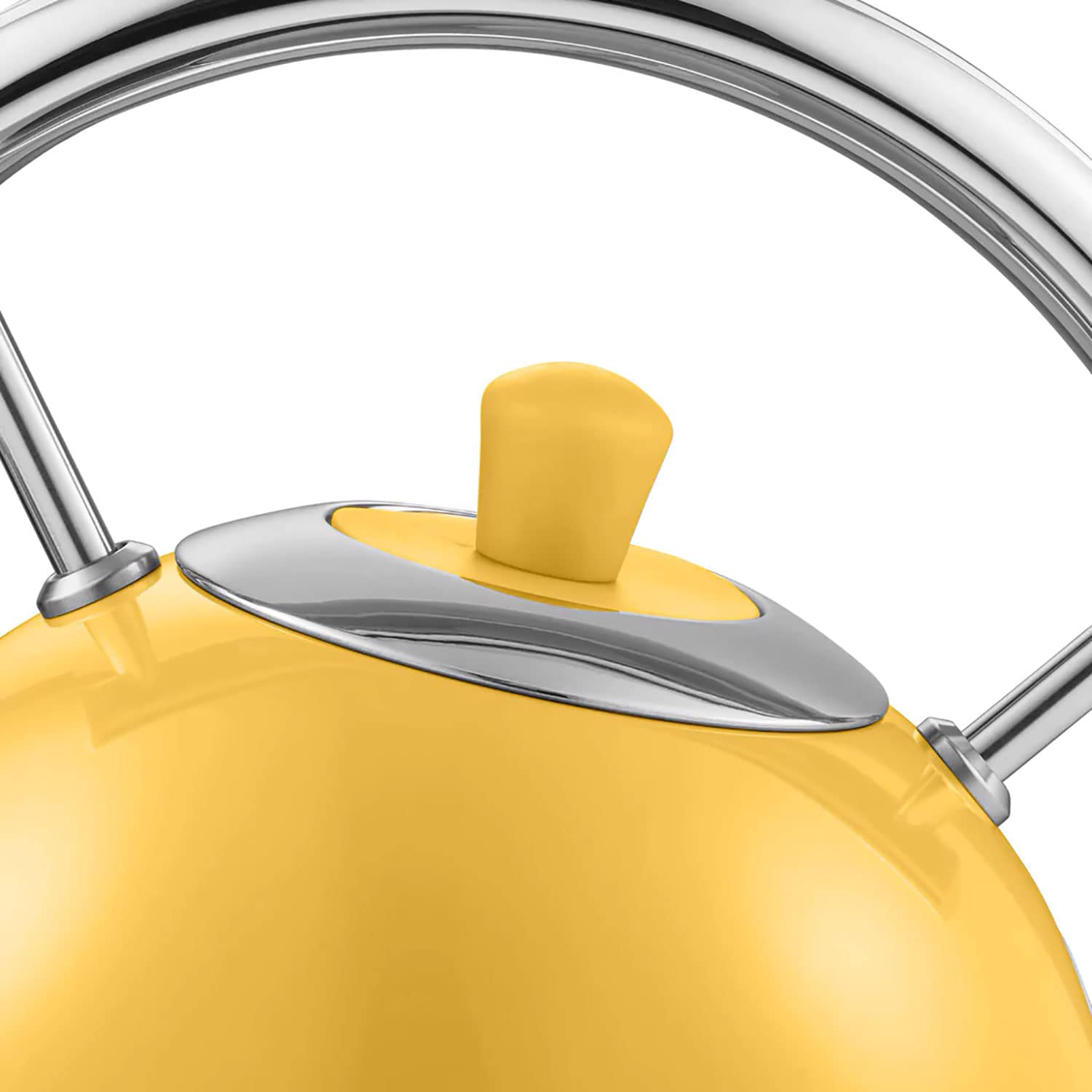 Swan Retro Colazione Set 1,8 L Bollitore Senza Fili con Elemento Riscaldante in Acciaio Inox, Tostapane a Fessura Larga 2 Fette,Regolatore di Tostatura a 6 Livelli, Design Vintage,Giallo STP7050YELNEU