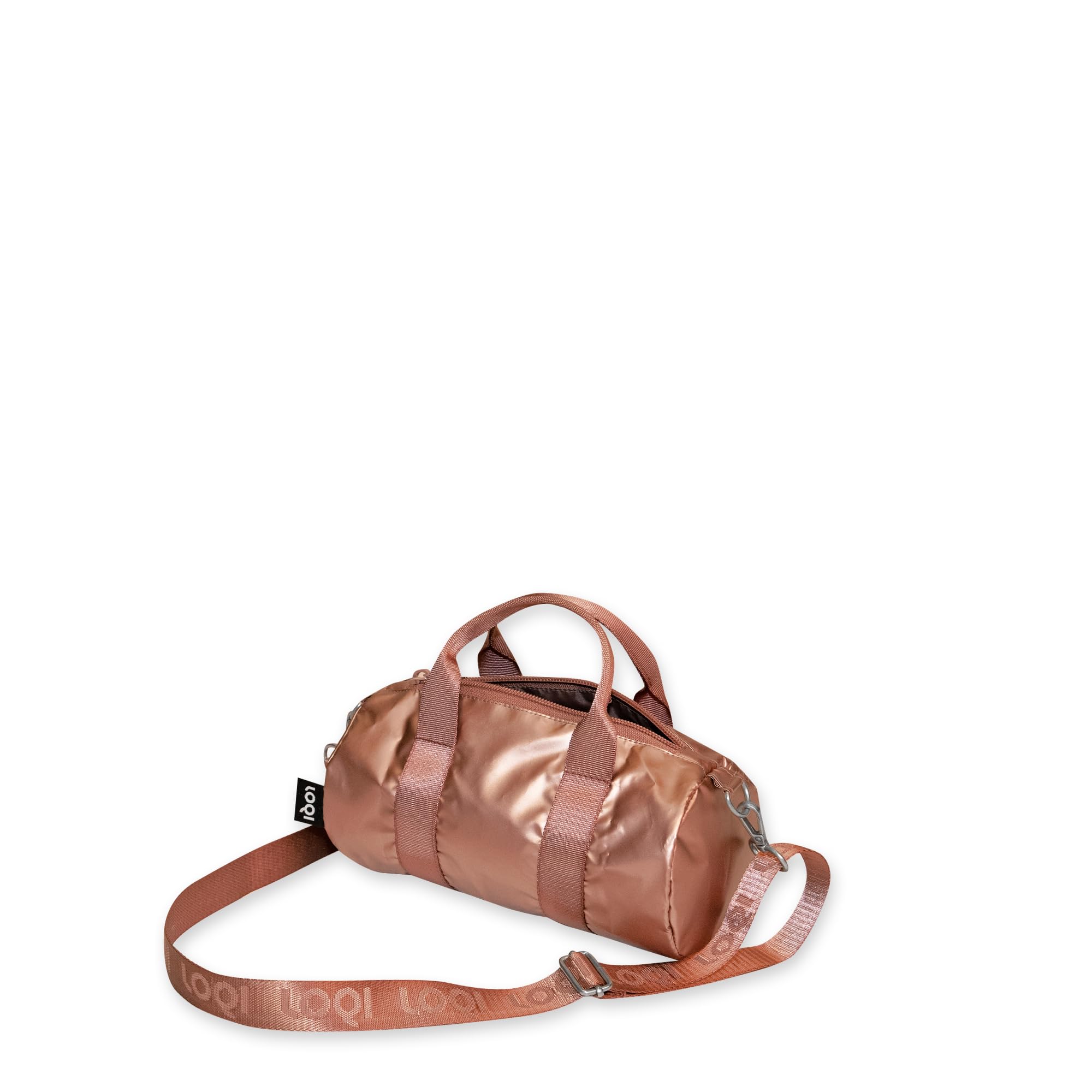 LOQI METALLIC Rose Gold Small Weekender