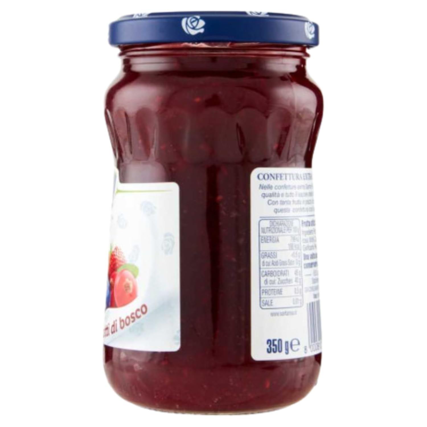 Confettura ai Frutti di Bosco 350 g – Marmellata con Frutta a Pezzettoni Ideale per Colazione e Dolci – Variazioni 4/8/12 Pezzi (12 PEZZI)