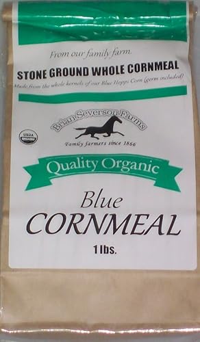 Orgánica Blue Hopi harina de maíz, 5 libras, tierra de piedra fresca, agricultor directo, sin OMG