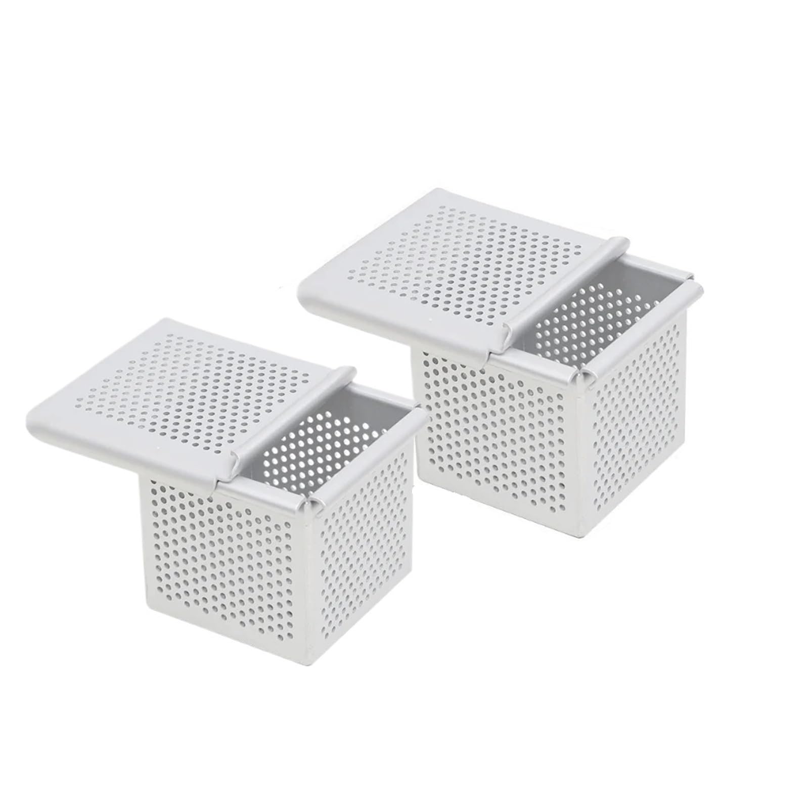 Mini-Toast-Box, Croissant-Würfel, Pullman-Kastenform Mit Deckel, Quadratisch, Perforiert, Wasser, Backutensilien, Küche(2PCS 6X6X6CM)