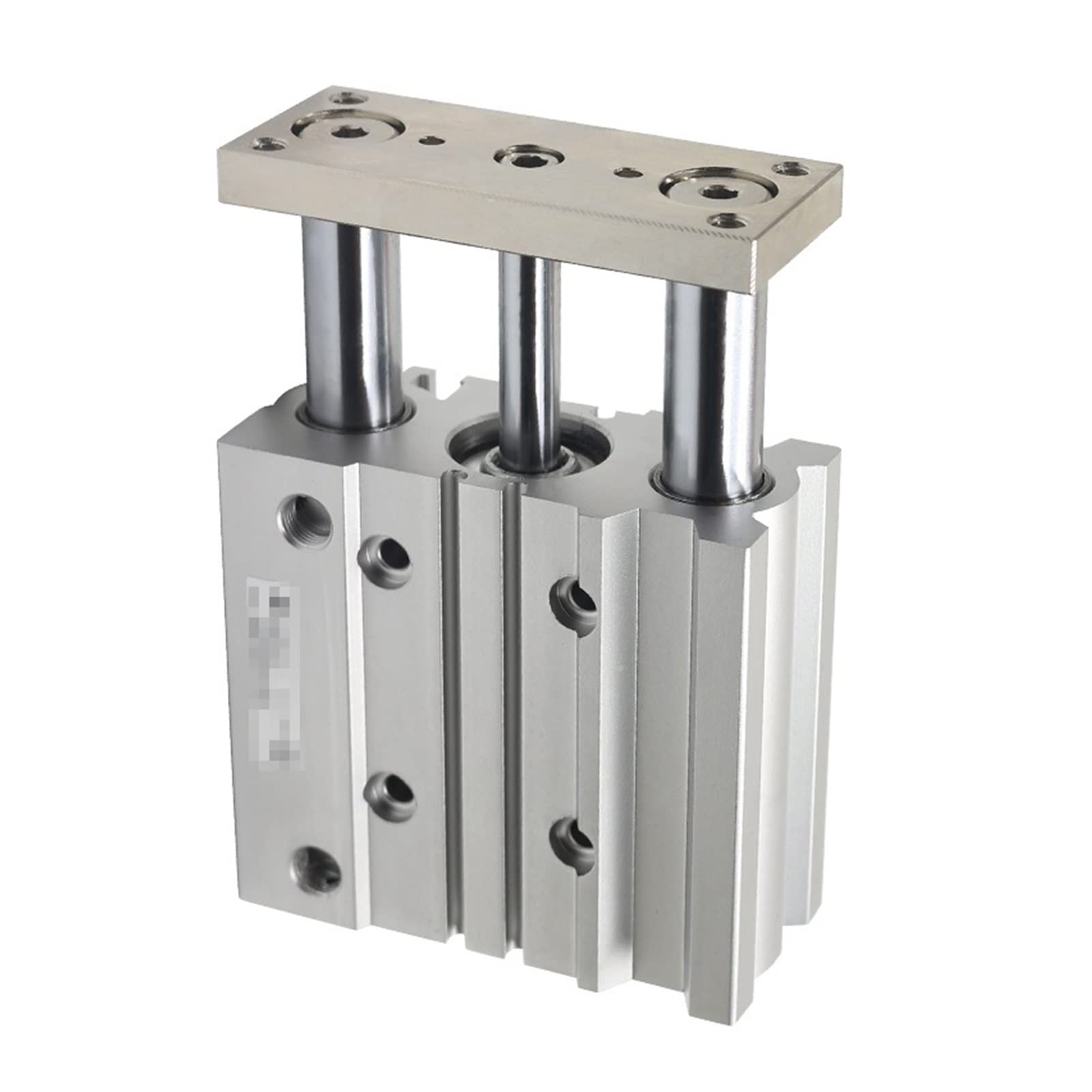 Cilindro neumático, 16-20Z Guía compacta Cilindro delgado Three Exis Air Cilindro neumático neumático con barra de guía 12-150mm 10-150mm MGPL12 16,Alta resistencia(100mm stroke,MGPL12)