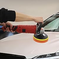 Vista 2 de Máquina pulidora de automóvil, kit de pulido eléctrico profesional de 1580 W, juego de pulidor de automóvil resistente con 7 velocidades variables