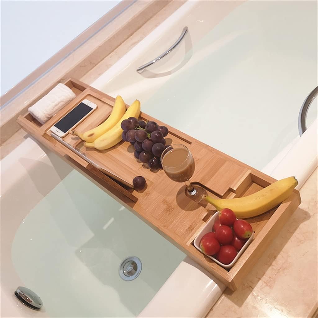 Bathtub Tray Basket Flat Rack Bathroom Storage Rack Shelf Drain Rack Sink Bathtub Tray