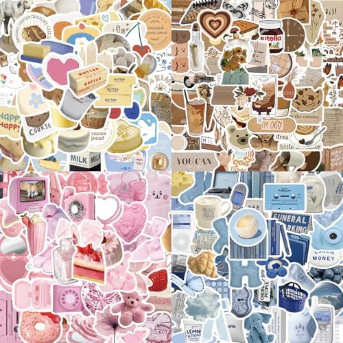 200 Sheets Multi Theme Stickers Pack, 4 Style Decorative Stickers with ...