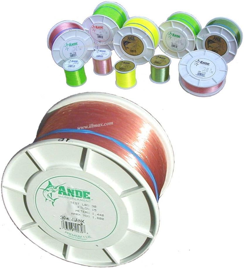 ANDEMonofilament Premium- 1/2 lb. Spool - 30lb. Test - Pink