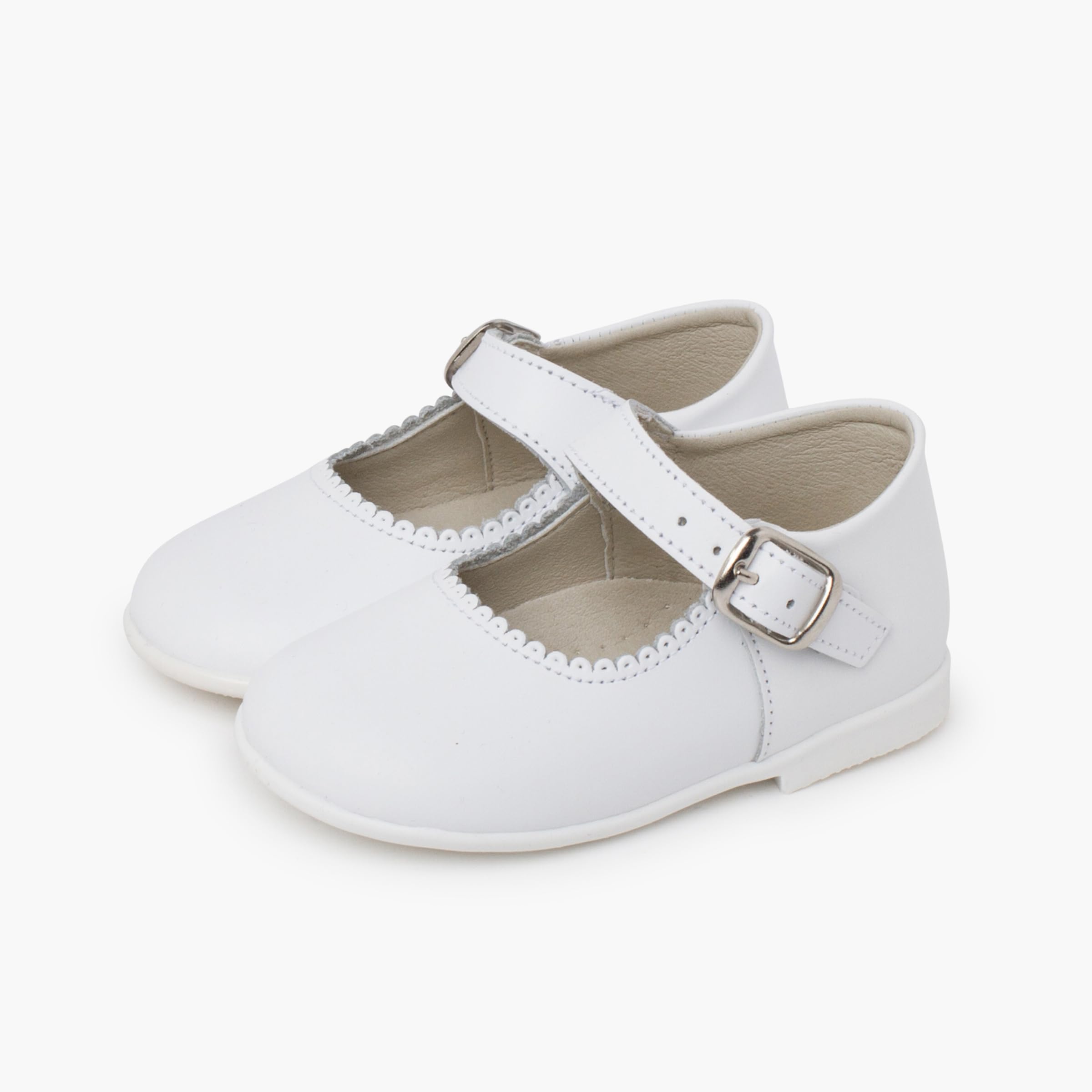 Pisamonas Scarpe Primi Passi Bambina Pelle Fibbia