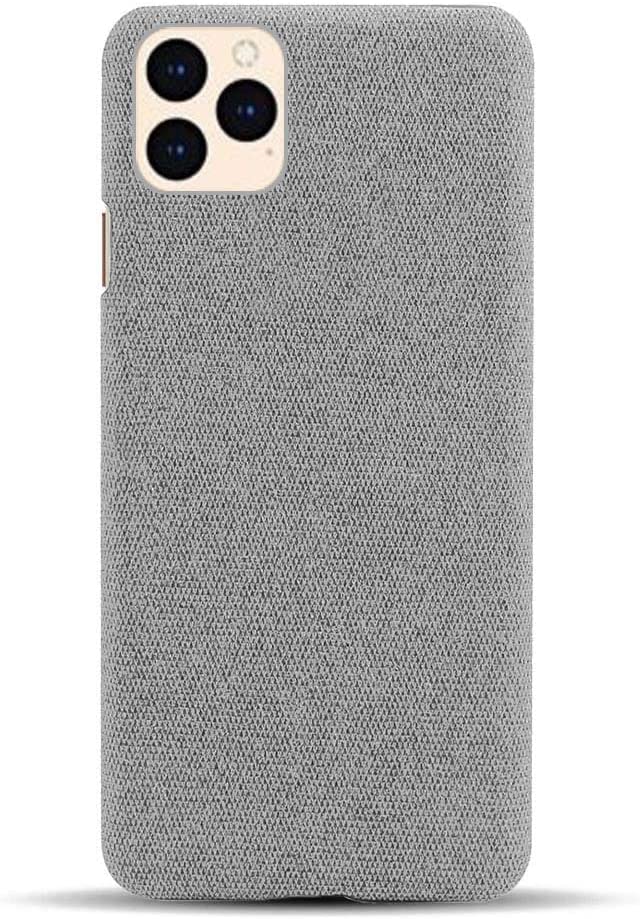 Coque iPhone 14 Plus respirante GUMMMY gris clair pour vos deplacements et le bureau