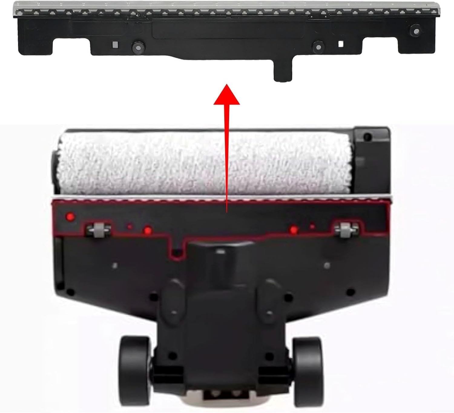 3 Pcs Vacuum Replacement Parts Wiper Strip for Tineco for IFLOOR S5 / S5 Pro,Wet Dry Vacuum Cleaner Accessories, Cordless Vacuum Cleaners Spare Kits