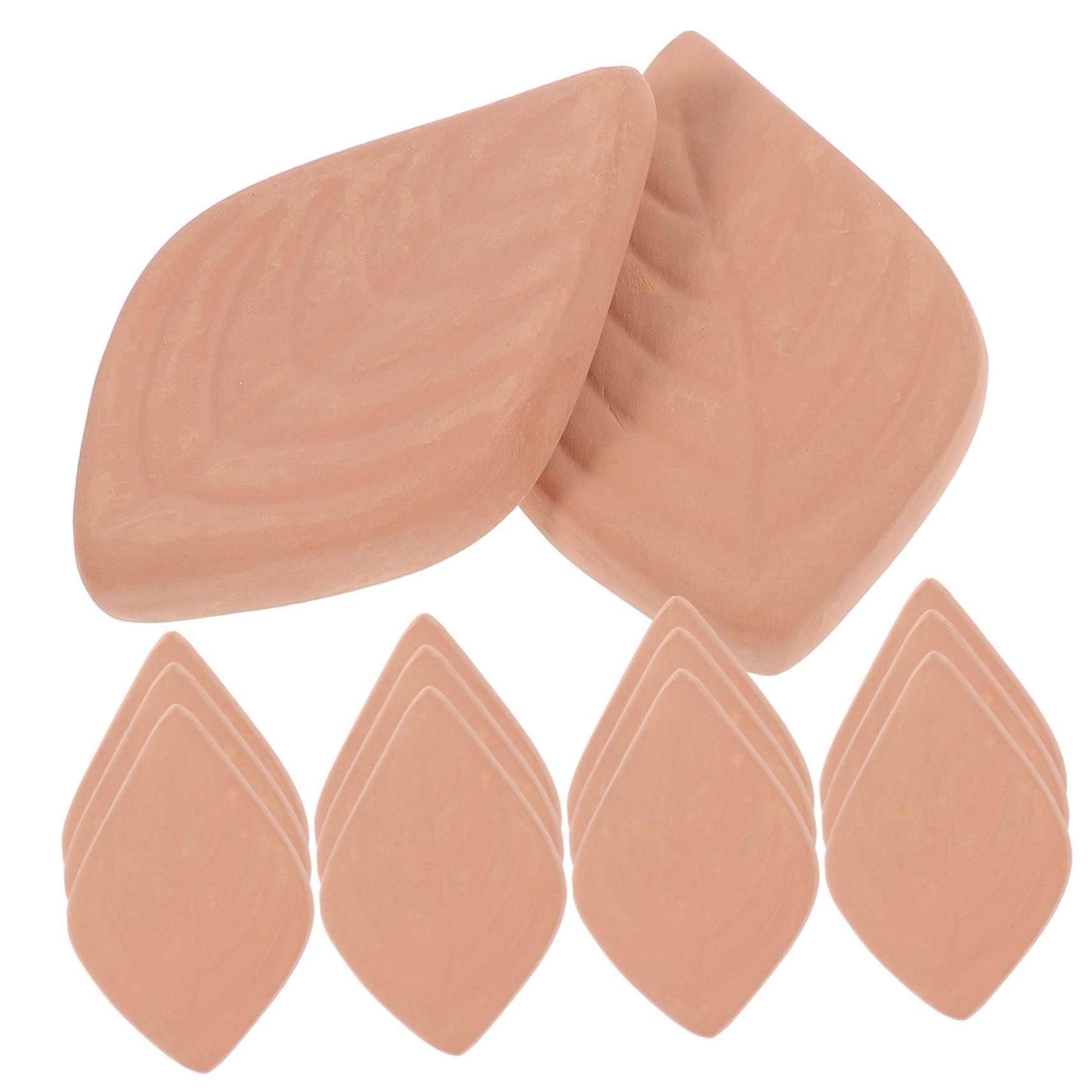 Deumidificatori per Alimenti Riutilizzabili 20 Pezzi in Terracotta | Forma a Foglia, Colore Beige, per Spezie e Gioielli, Assorbimento Elevato