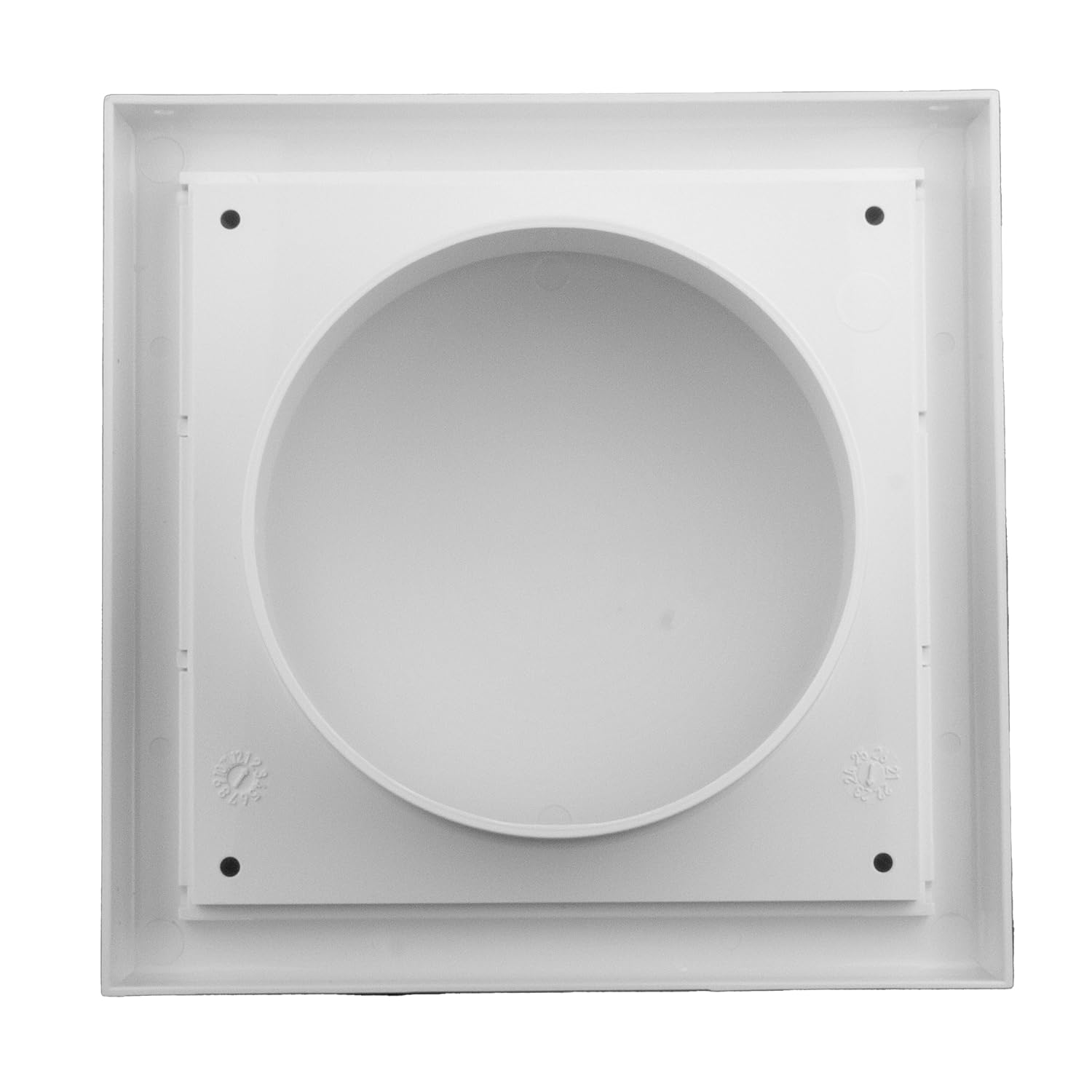 4-Inch White External Hooded Cowl Ventilation Grill Cover with Backdraft Shutter - Image 4