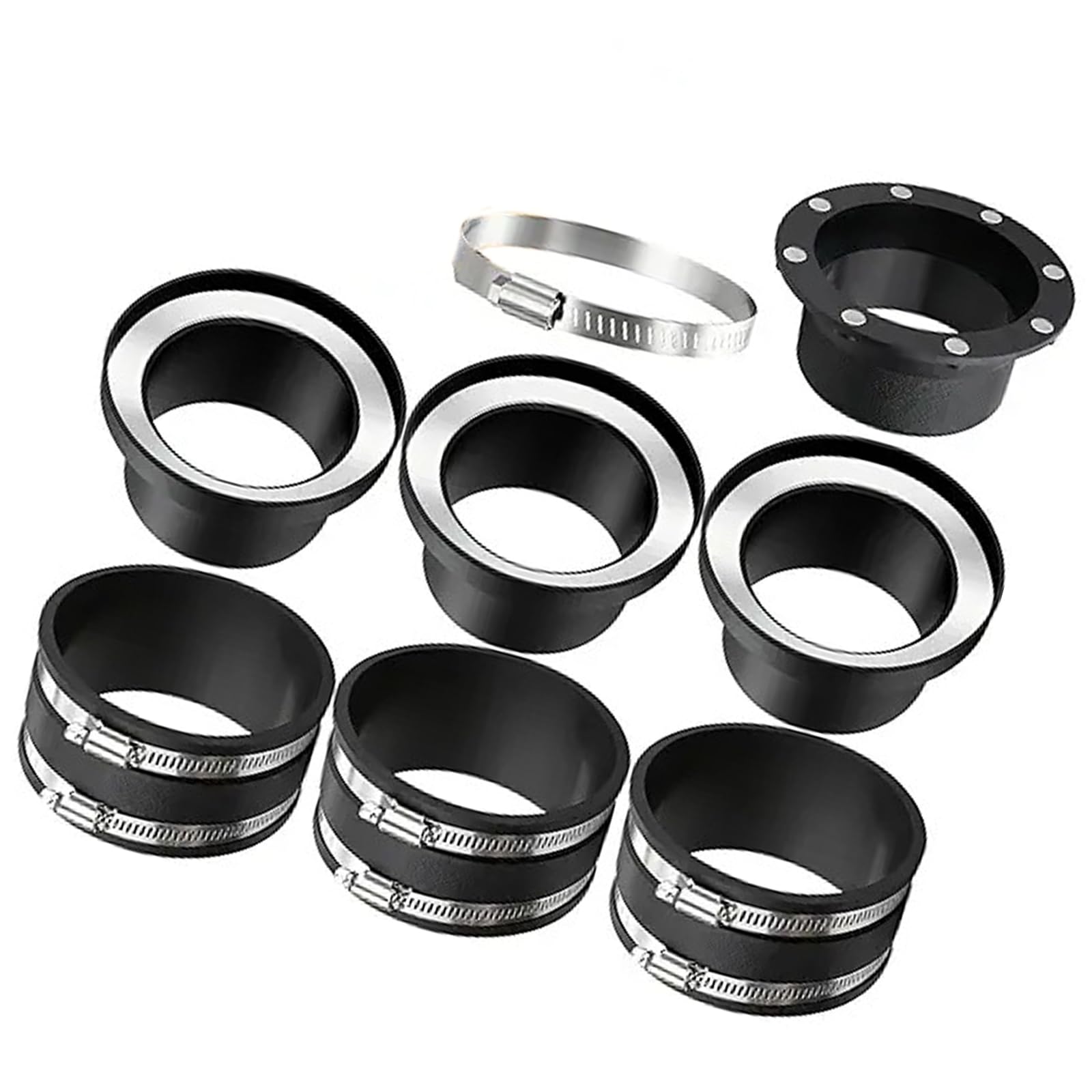 Ordinaryone 8Pcs Rapid Mount Collector Adapter Pack For 4 Inch Workshop Setup Easy Assembly Tool Collector