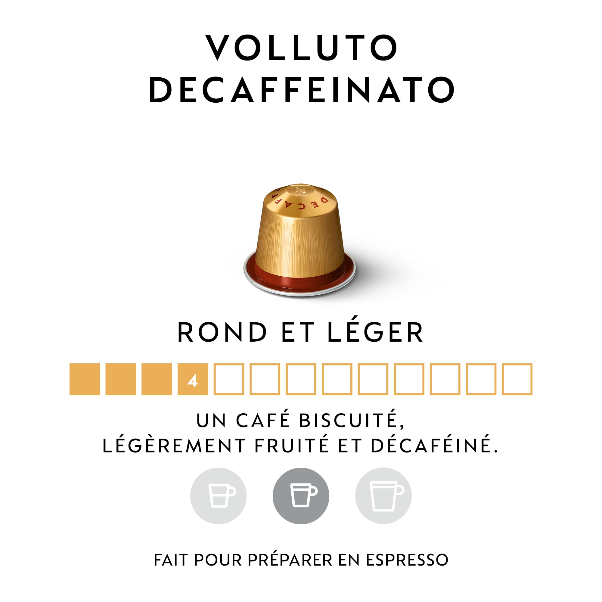 Nespresso Original - Assortiment Volluto Decaffeinato - 100 Capsules Café