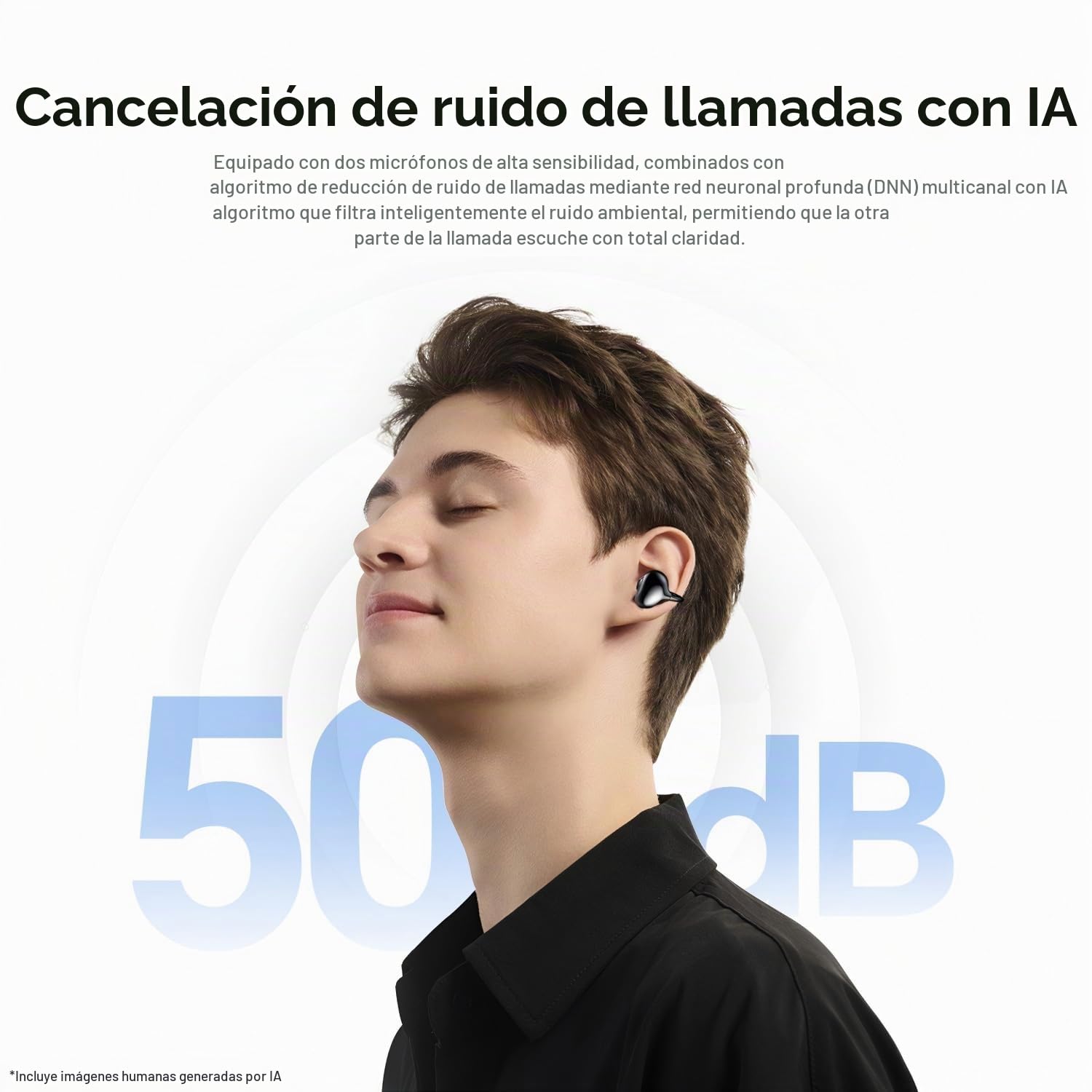 HONOR Auriculares inalámbricos con clip de oreja abierta con reducción de
