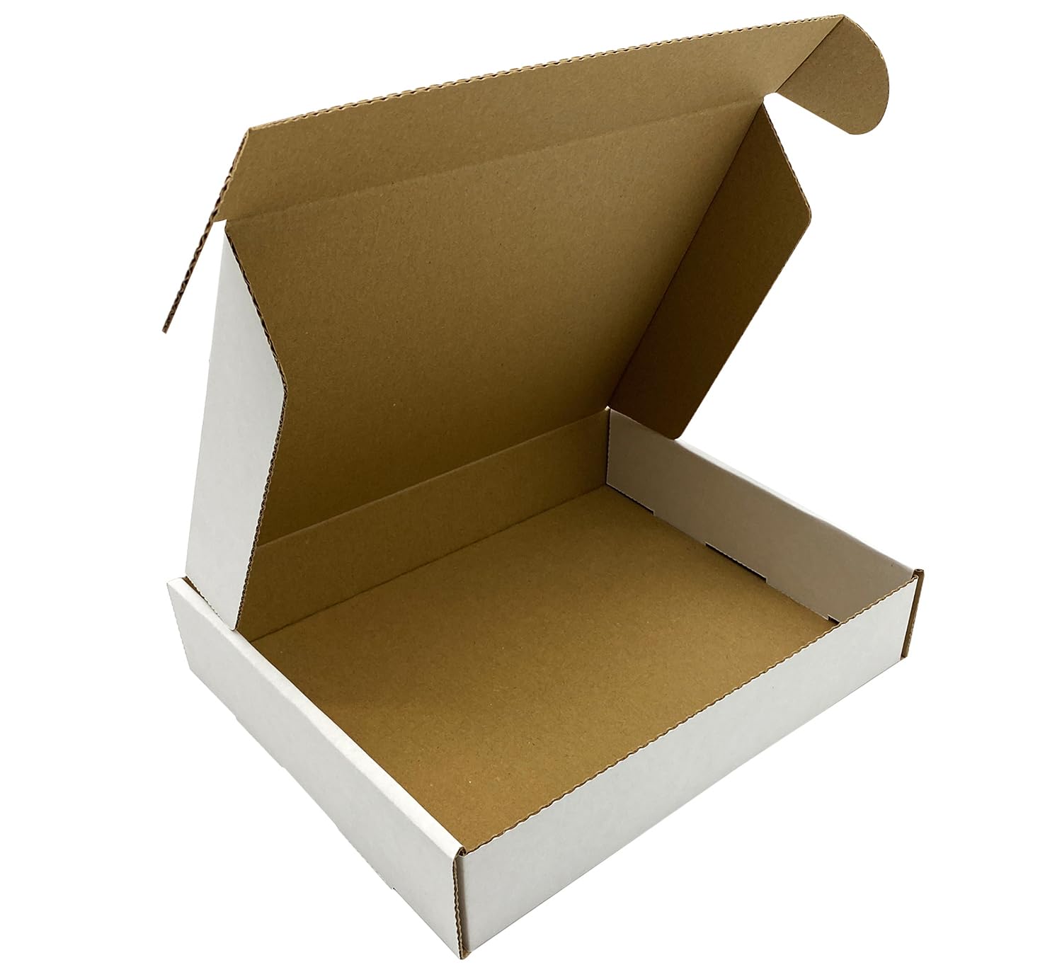 White Parcel Cardboard Box | Pack of 25 Small Diecut Postal Boxes | 250mm x 210mm x 50mm (10.6" x 7.1" x 3.1") | Small Parcel Cardboard Boxes for posting shipping gift mailer (Pack of 25)