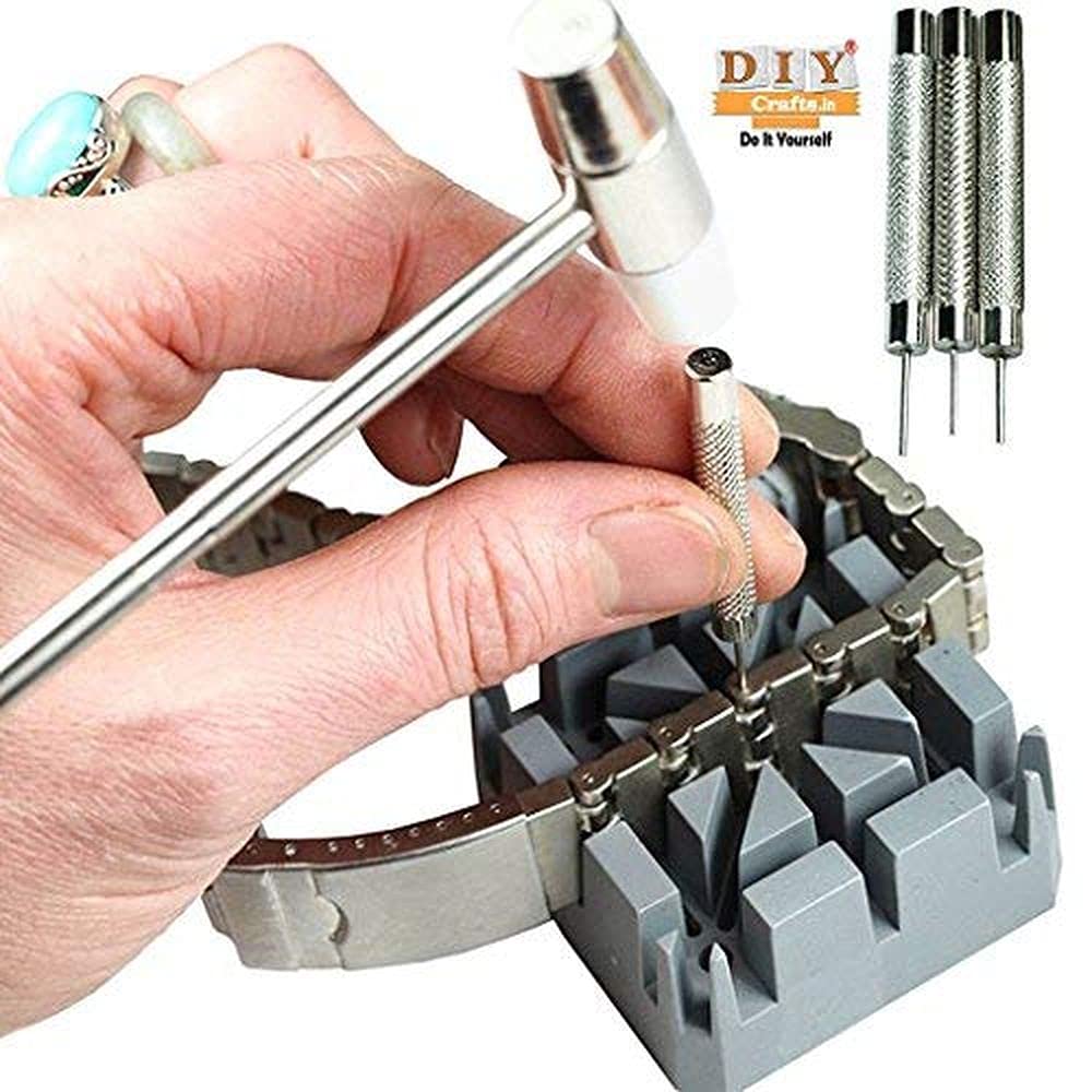 Diy Crafts 11410 6728 Repair Tool Kit Band Pin Link Remover Removal Hammer Punch, Multicolor