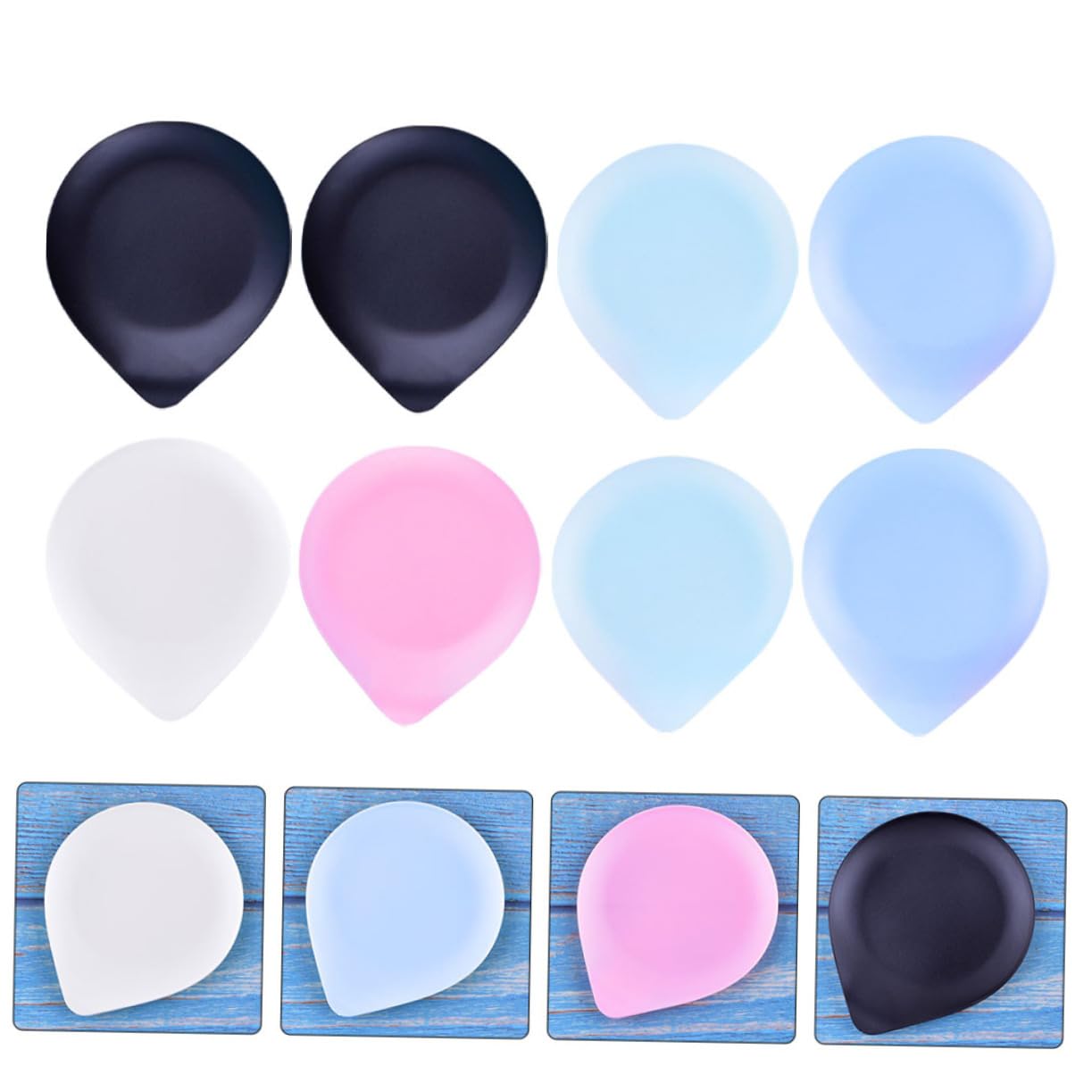 Didiseaon 25pcs Water Drop Shape Plate Mini Serving Dish Sauce Dipping Bowls Fruit Bowl Appetizer Plate Condiment Plate Dip Dishes Pinch Bowls Dessert Dishes Plates Snack Plate Plastic
