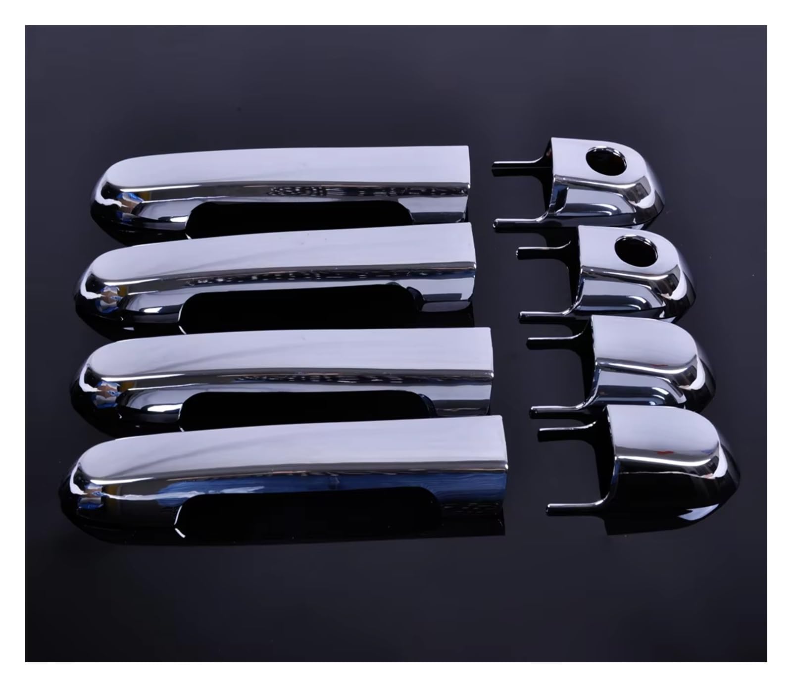 TINGYUS Car Outer Door Handle for Hyundai for Accent 2007 2008 2009 2010 2011 Car Exterior Decor Chrome Door Handle Cover Trim