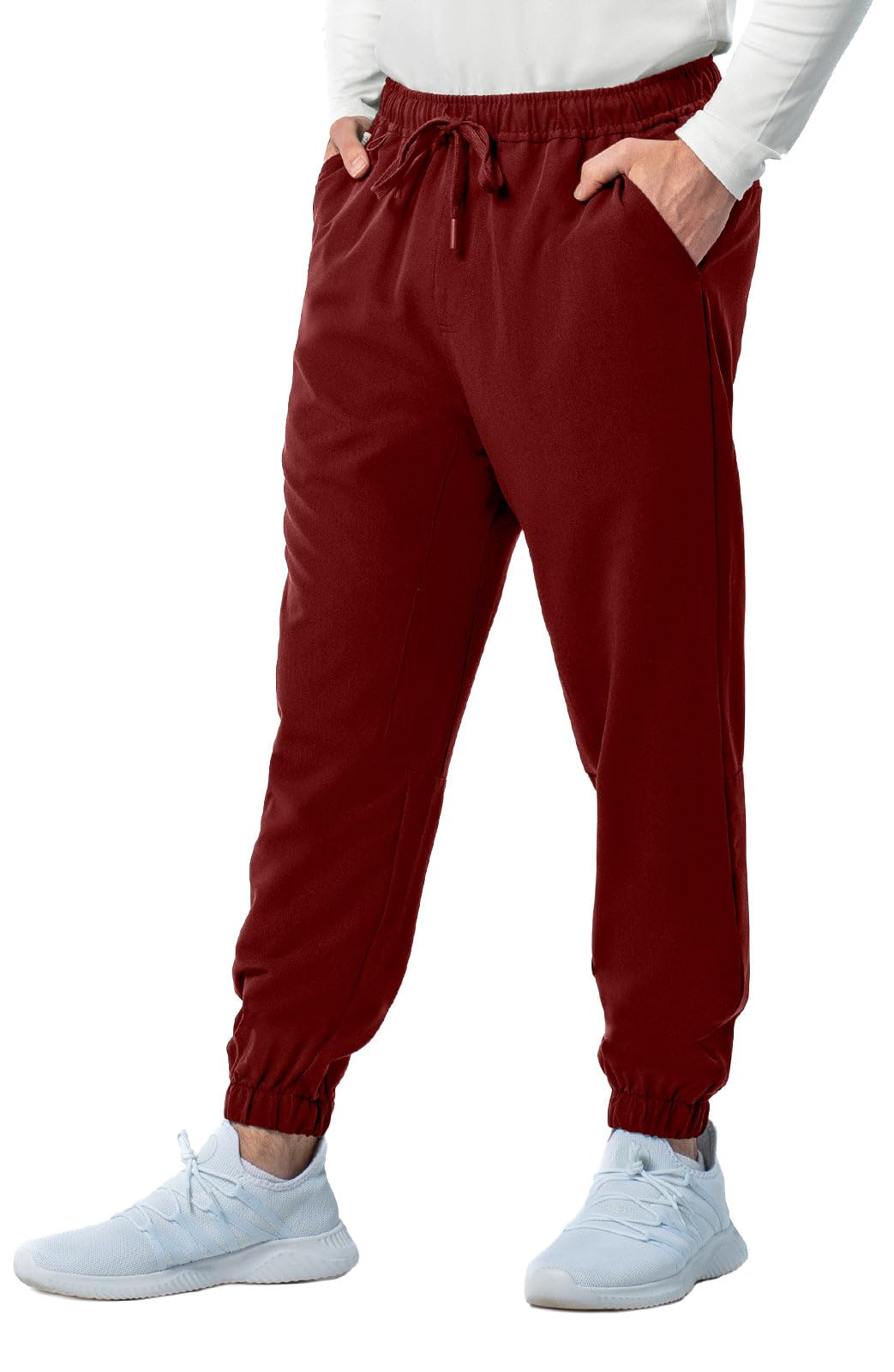 Peelz Ray 4-Pocket Elastic Bottom Scrub Pants for Men - Elastic Waistband, Soft Fabric Men's Scrubs, Classic Fit