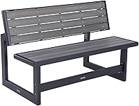 Lifetime 60253 Convertible Outdoor Bench to Table, 55 Inch Harbor Gray - Weatherproof Polystyrene, Maintenance-Free
