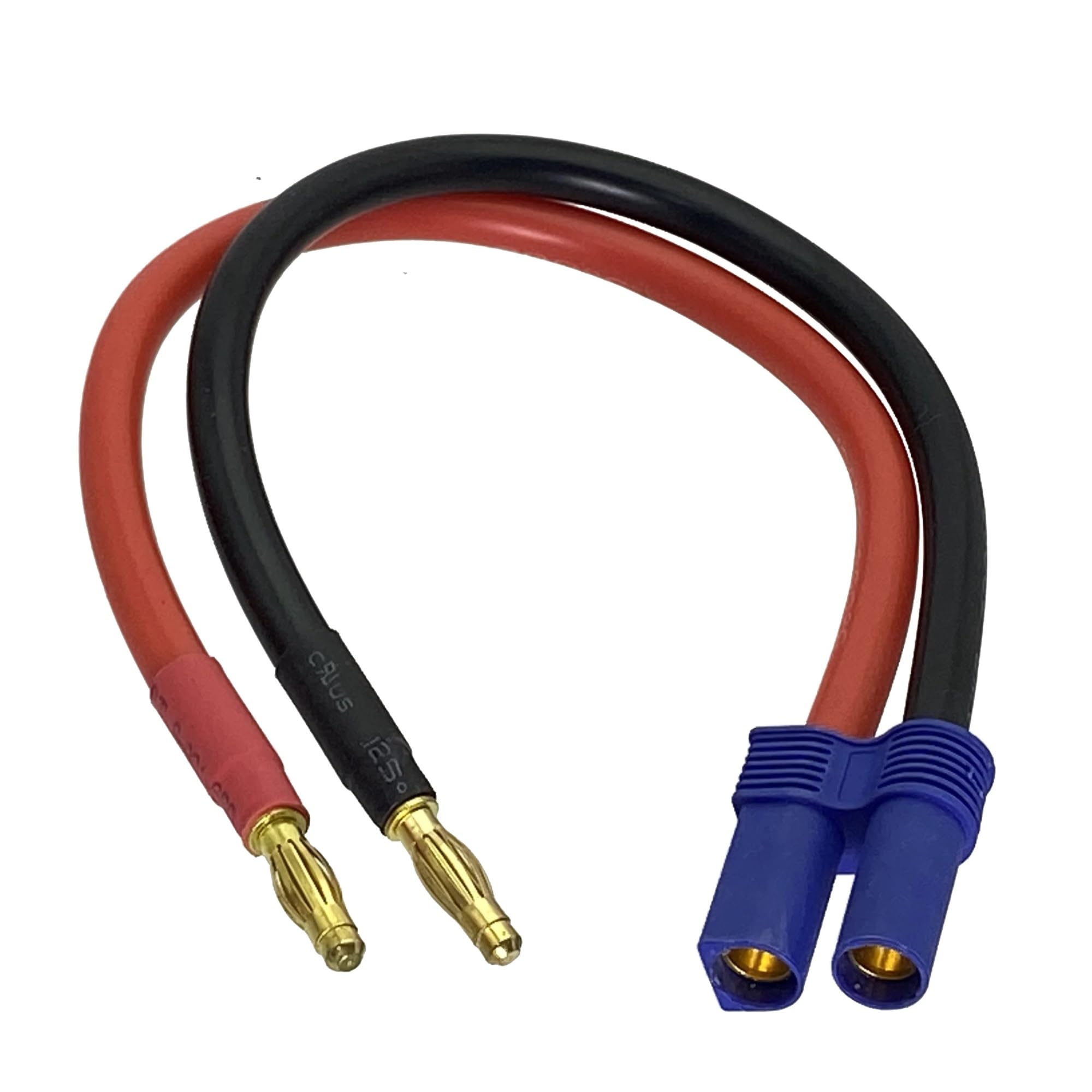 Cable EC5 a banana de 4 mm para carga de baterías RC en pistas 5