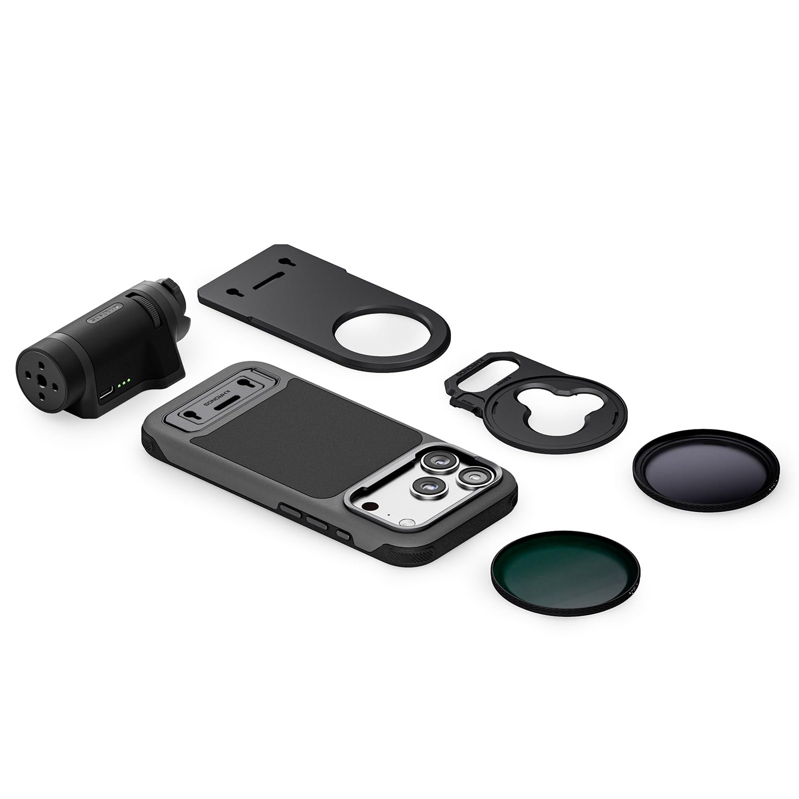 TILTA Khronos Lite Custodia Per IPhone 17 Pro Con Maniglia Bluetooth E Filtri ND E Polarizzatore – Kit Creator Con Piastra Magnetica E Cavalletto Integrato - 3