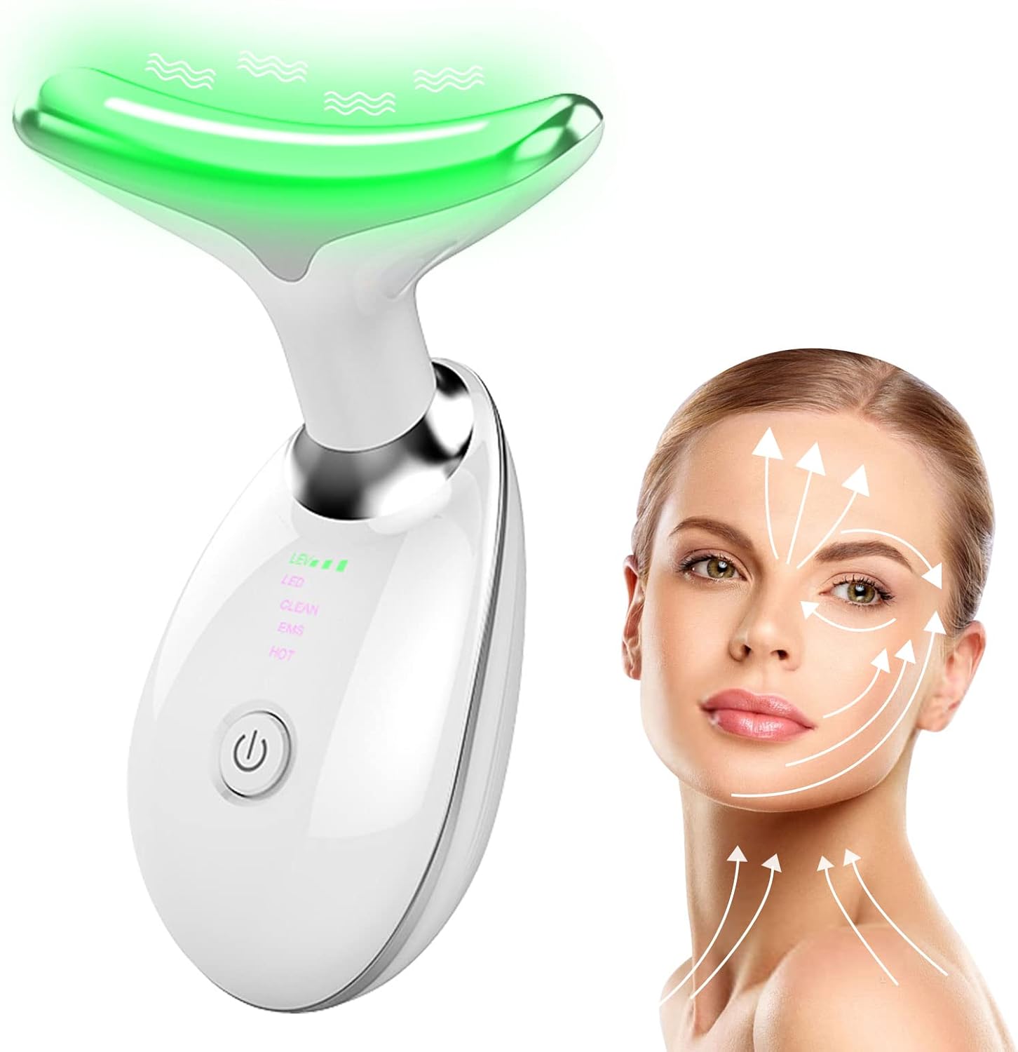 Face Sculpting Device,Neck Face Firming Wrinkle Removal Tool-Double Chin Reducer Tightening Massager-Facial and Neck Massage Kit-3 Massage Mode for Anti-Aging, Lifting and Smooth