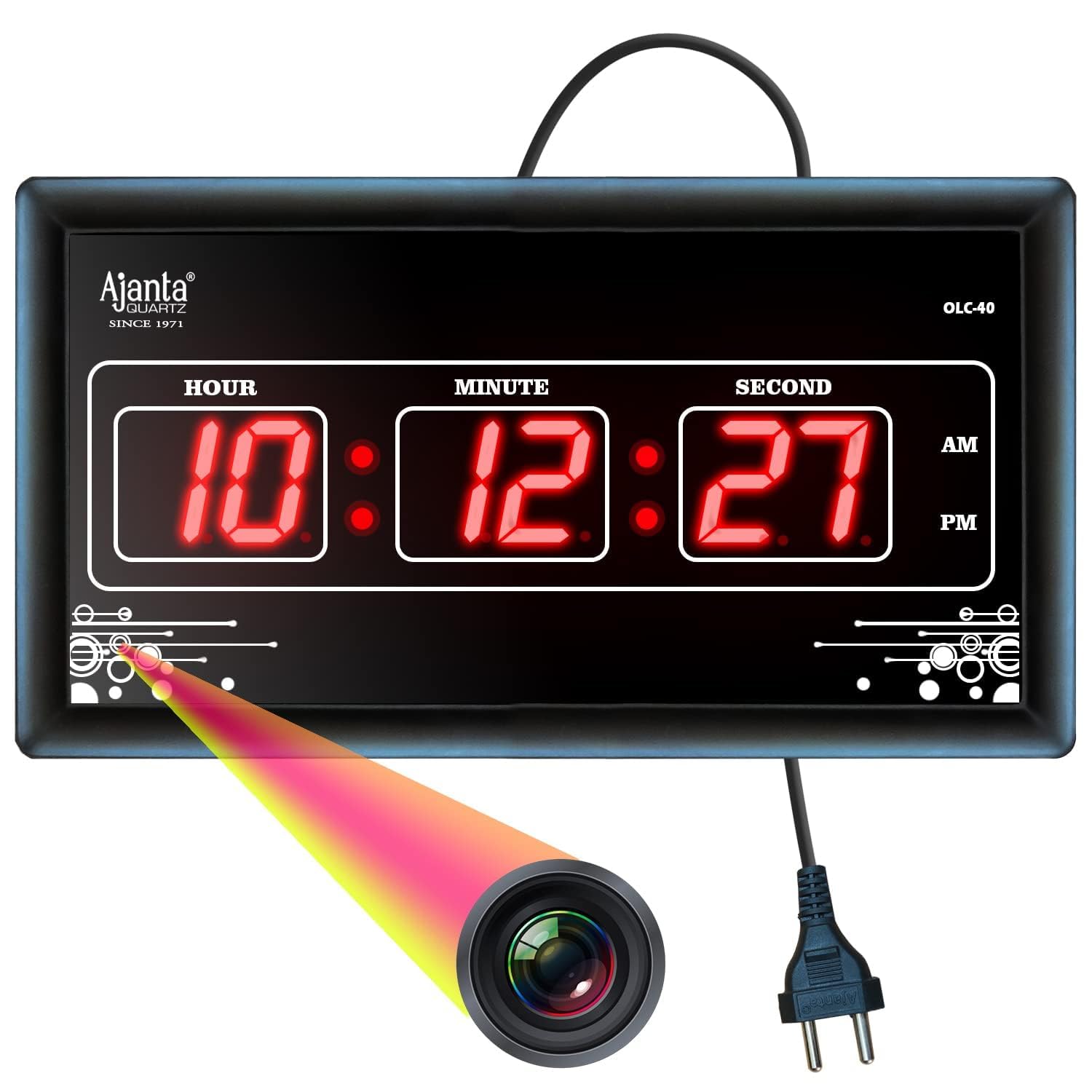 WiFi Digital Clock HD Hidden Camera, WiFi Remote View Secret Camera for Home Security Motion Activated Small Hidden Camera & Discreet Surveillance Cameras (32GB SD Card Free).-image-12